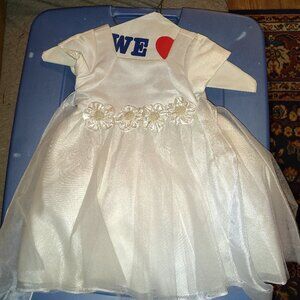 Baby girl's white dress M (6 months)